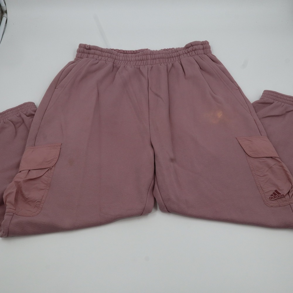 Adidas Cargo Jogger Pants Women XL Mauve Pink Fleece‎ HM6552 Streetwear Sporty